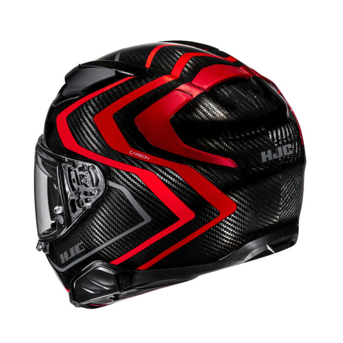 KASK HJC F71 CARBON NEVIO BLACK/RED - obrazek 3