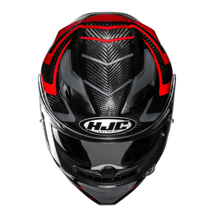 KASK HJC F71 CARBON NEVIO BLACK/RED - obrazek 4