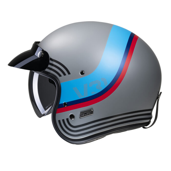 KASK HJC V31 BYRON GREY/BLUE - obrazek 4