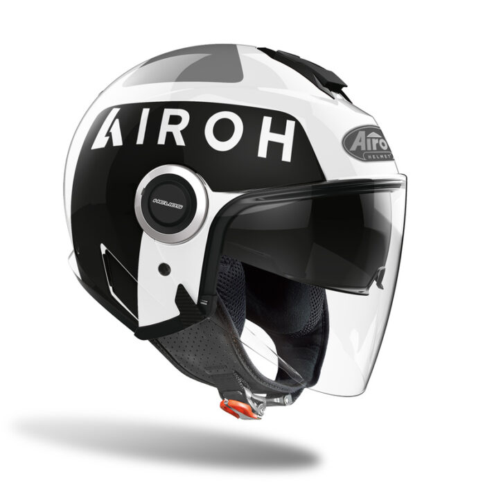 KASK MOTOCYKLOWY AIROH HELIOS UP WHITE GLOSS - obrazek 2