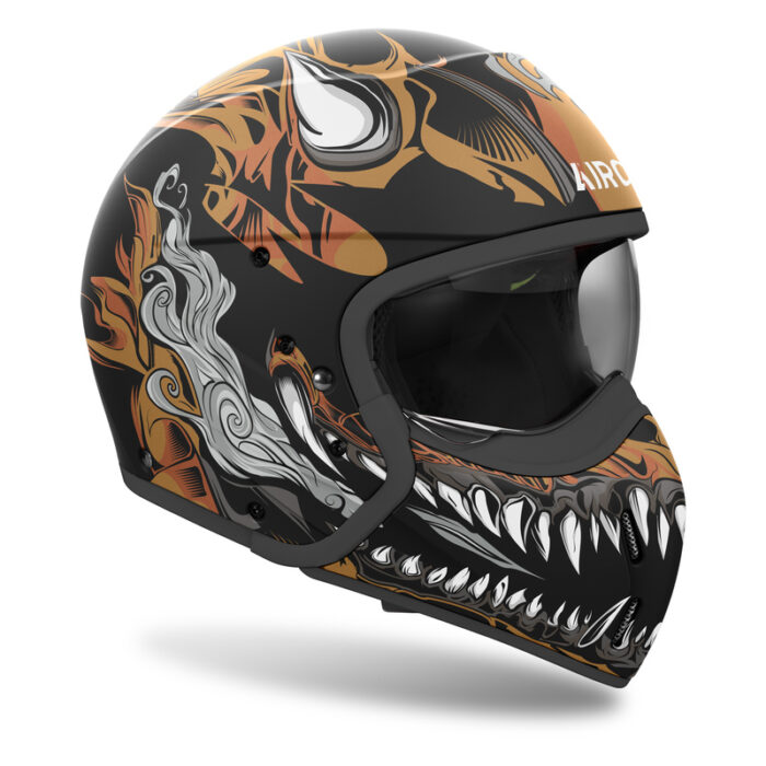 KASK MOTOCYKLOWY AIROH J110 ONI GLOSS - obrazek 2