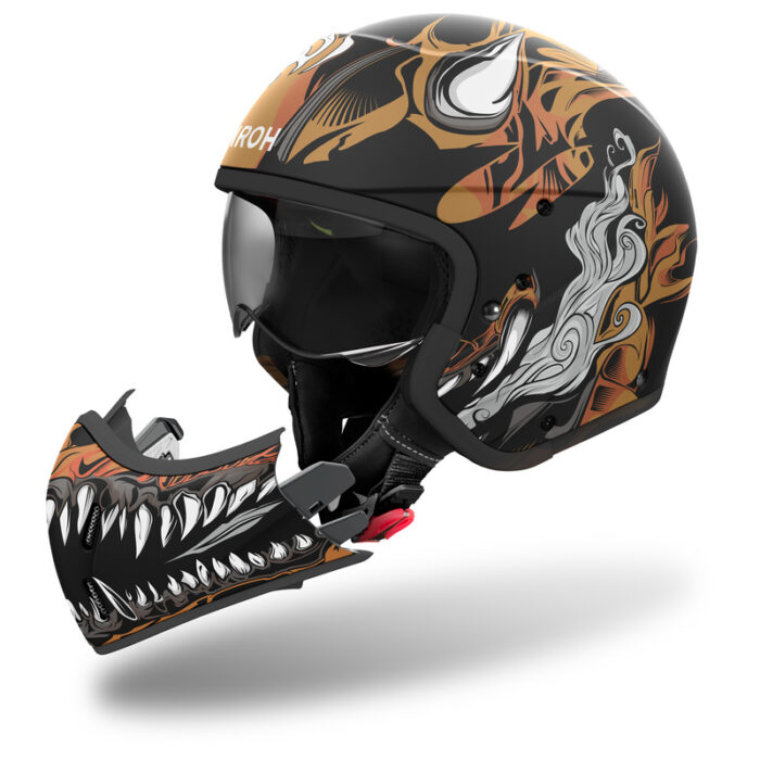KASK MOTOCYKLOWY AIROH J110 ONI GLOSS - obrazek 6