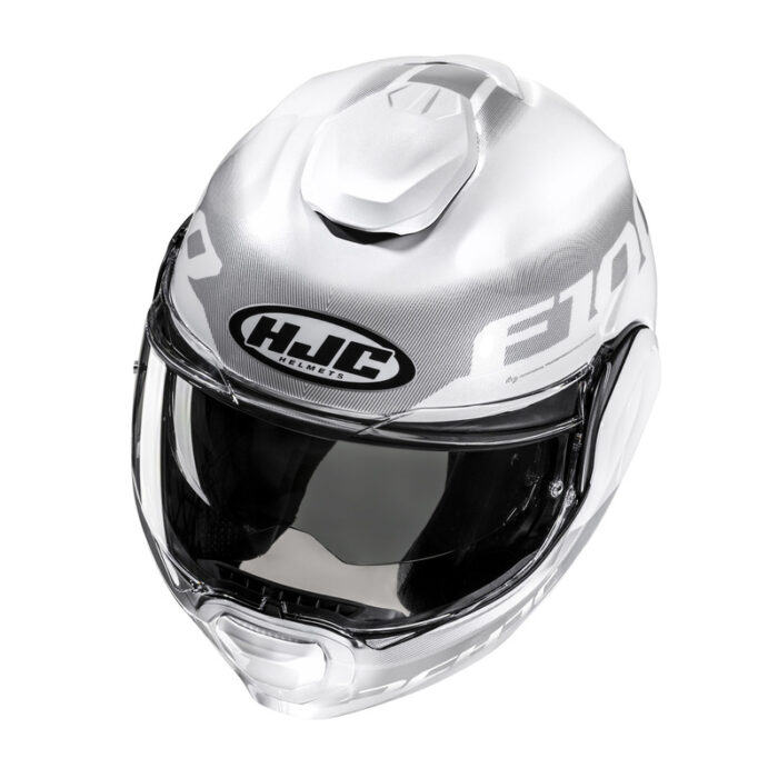 KASK MOTOCYKLOWY HJC F100 HETAL WHITE - obrazek 2