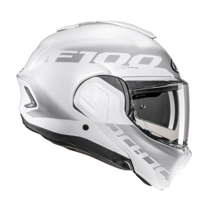 KASK MOTOCYKLOWY HJC F100 HETAL WHITE - obrazek 5