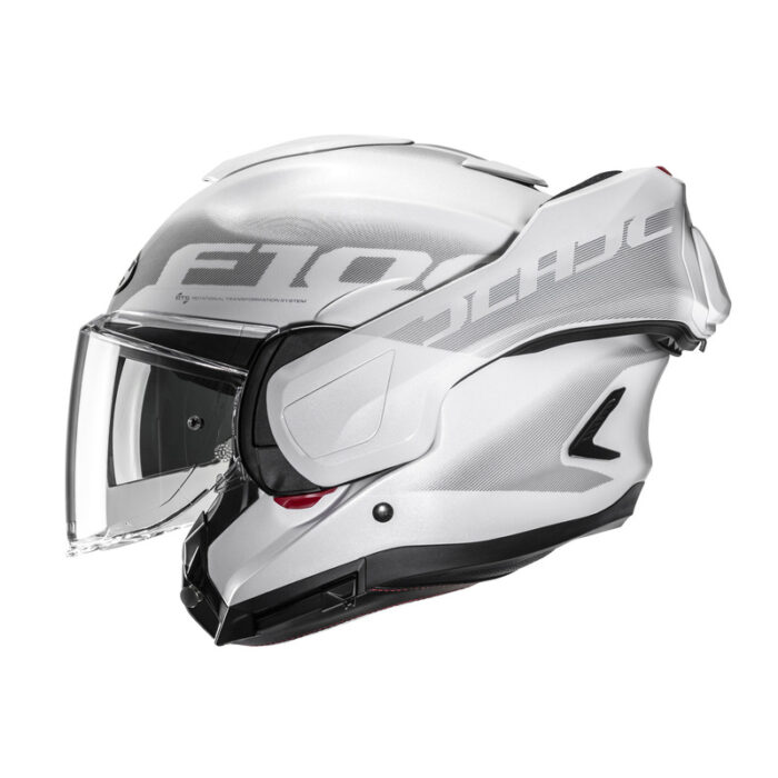 KASK MOTOCYKLOWY HJC F100 HETAL WHITE - obrazek 6