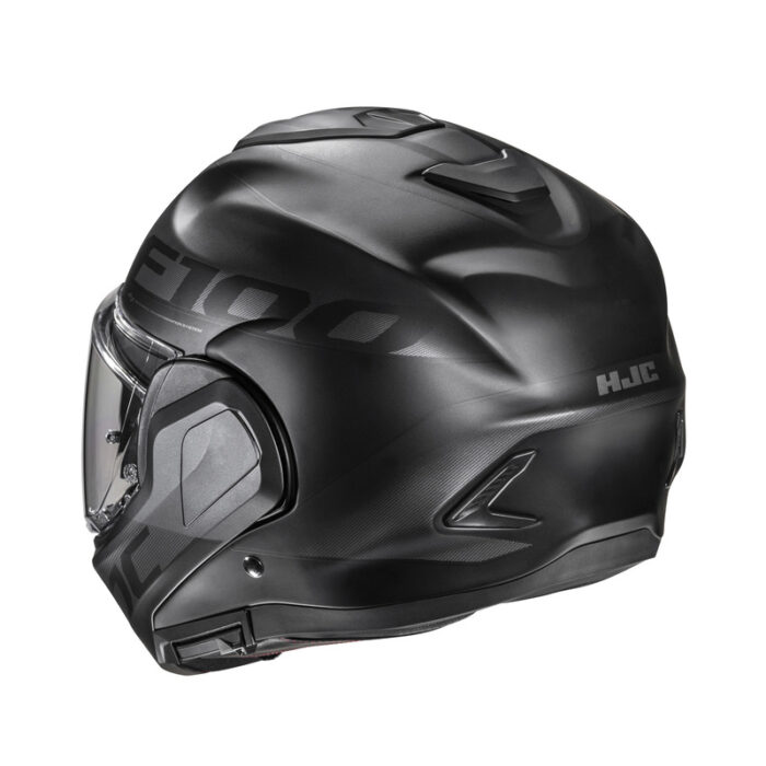 KASK MOTOCYKLOWY HJC F100 HETAL BLACK - obrazek 3