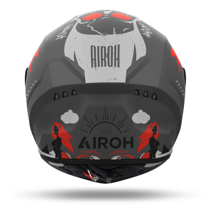 KASK MOTOCYKLOWY AIROH CONNOR DESPERADO ORANGE MATT - obrazek 3