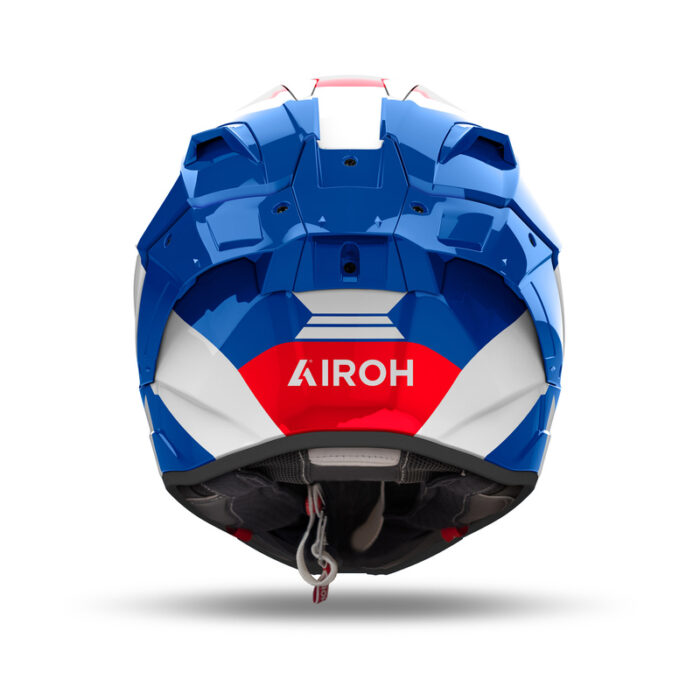 KASK MOTOCYKLOWY AIROH GP800 COMPETITION BLUE RED GLOSS - obrazek 3