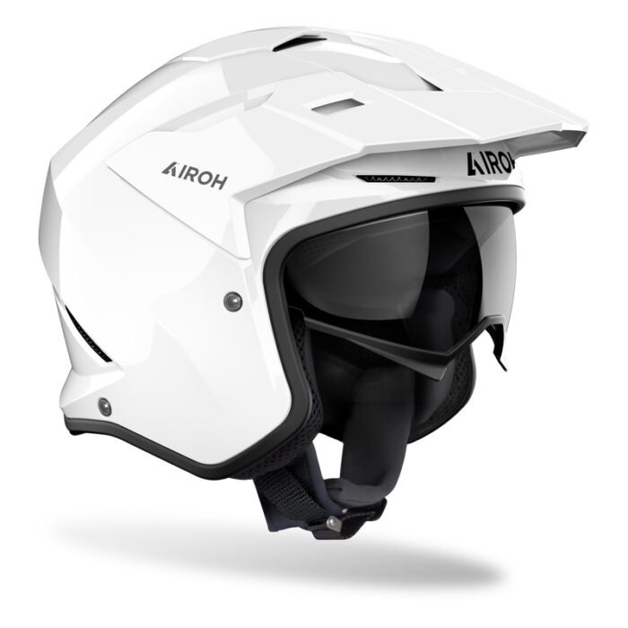 KASK MOTOCYKLOWY AIROH KOMBAKT COLOR WHITE GLOSS - obrazek 2