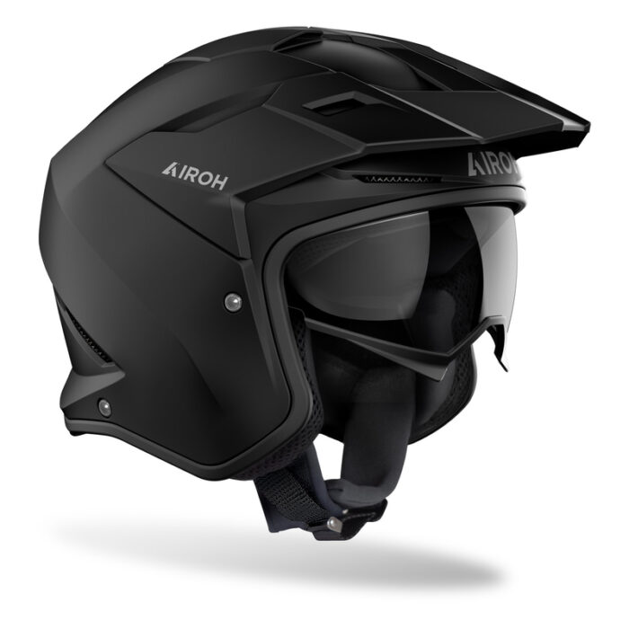 KASK MOTOCYKLOWY AIROH KOMBAKT COLOR MATT BLACK - obrazek 2