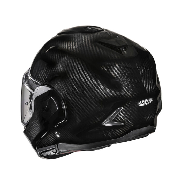 KASK MOTOCYKLOWY HJC F100 CARBON SOLID BLACK - obrazek 3