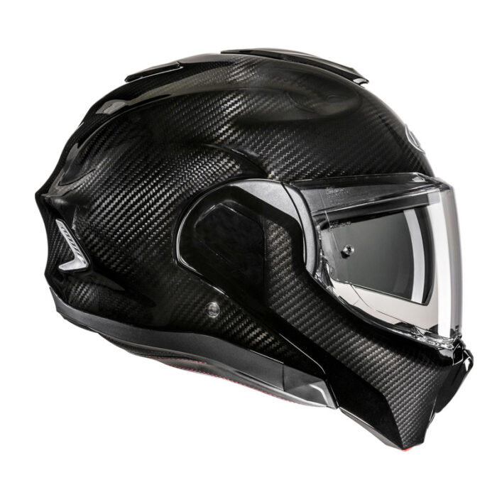 KASK MOTOCYKLOWY HJC F100 CARBON SOLID BLACK - obrazek 5