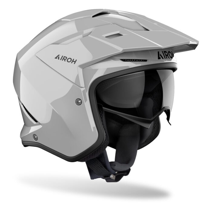 KASK MOTOCYKLOWY AIROH KOMBAKT COLOR DARK GREY GLOSS - obrazek 2