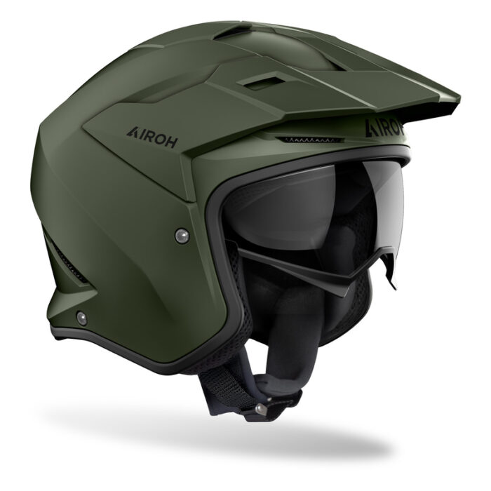 KASK MOTOCYKLOWY AIROH KOMBAKT COLOR MILITARY GREEN MATT - obrazek 2