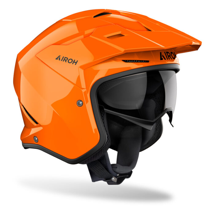 KASK MOTOCYKLOWY AIROH KOMBAKT COLOR ORANGE GLOSS - obrazek 2