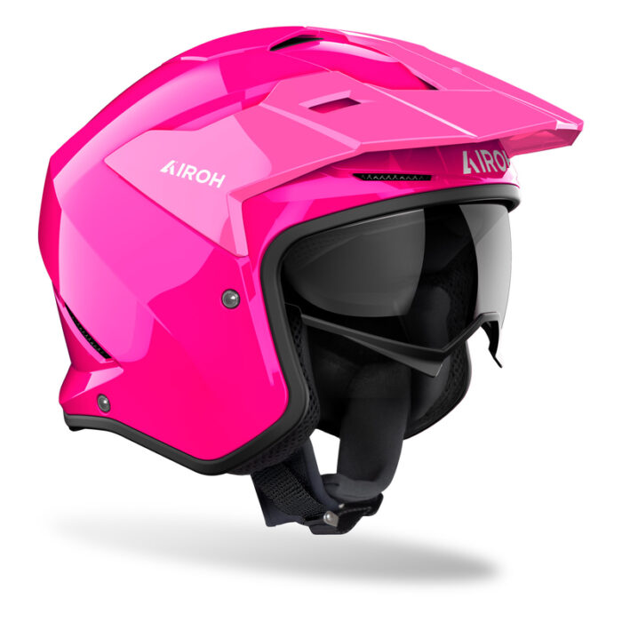 KASK MOTOCYKLOWY AIROH KOMBAKT COLOR PINK GLOSS - obrazek 2
