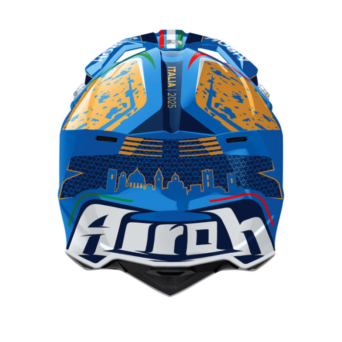 KASK MOTOCYKLOWY AIROH WRAAAP 6DAYS ITALY 2025 GLOSS - obrazek 3