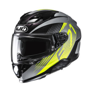 KASK MOTOCYKLOWY HJC F71 CATOS BLACK YELLOW