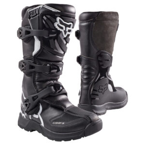 BUTY MOTOCYKLOWE JUNIOR FOX COMP 3Y BLACK Y4 (WKŁADKA