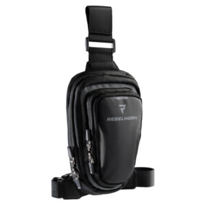TORBA NA NOGĘ REBELHORN HIP 2 BLACK GREY