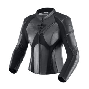 KURTKA MOTOCYKLOWA SKÓRZANA DAMSKA REBELHORN REBEL BLACK