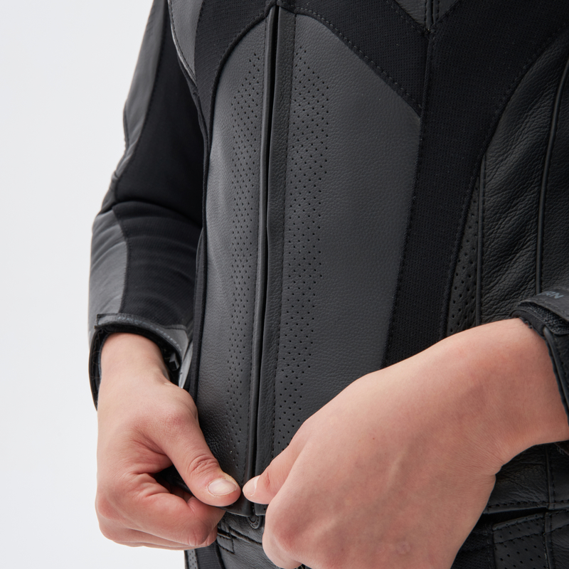KURTKA MOTOCYKLOWA SKÓRZANA DAMSKA REBELHORN REBEL BLACK - obrazek 7