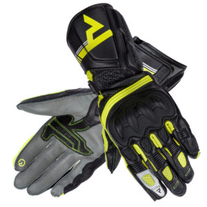 RĘKAWICE MOTOCYKLOWE DAMSKIE REBELHORN ST LONG BLACK GREY FLO YELLOW