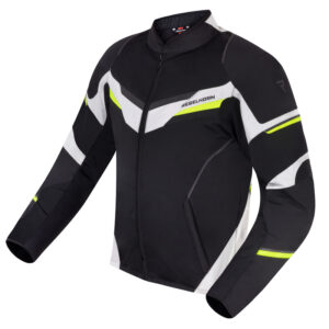 KURTKA MOTOCYKLOWA TEKSTYLNA REBELHORN FLUX BLACK ICE FLUO YELLOW