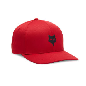 CZAPKA Z DASZKIEM FOX HEAD TECH FLEXFIT FLAME RED