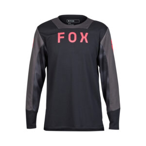KOSZULKA ROWEROWA Z DŁUGIM RĘKAWEM JUNIOR FOX DEFEND TAUNT BLACK