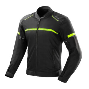 KURTKA MOTOCYKLOWA TEKSTYLNA OZONE NEO AIR BLACK FLUO YELLOW