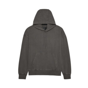 BLUZA Z KAPTUREM FOX WORDMARK OVERSIZED FLEECE PO PEWTER