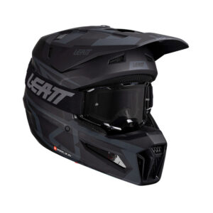 KASK MOTOCYKLOWY Z GOGLAMI LEATT KIT MOTO 3.5 STEALTH XXL
