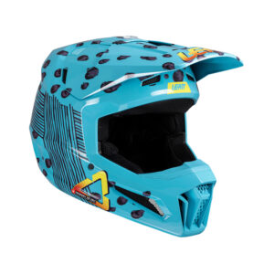 KASK MOTOCYKLOWY Z GOGLAMI JUNIOR LEATT KIT MOTO 3.5 CHEETAH M
