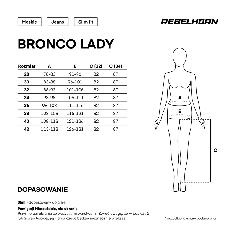 JEANSY MOTOCYKLOWE DAMSKIE REBELHORN BRONCO WASHED BLACK MONOLAYER - obrazek 13