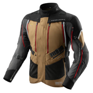 KURTKA MOTOCYKLOWA TEKSTYLNA REBELHORN HARDY 3.0 DESERT GREY RED