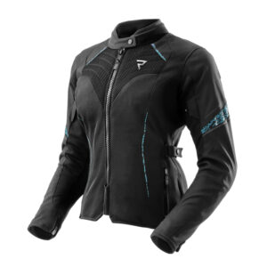 KURTKA MOTOCYKLOWA TEKSTYLNA DAMSKA REBELHORN JAX BLACK BLUE