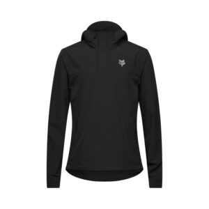 BLUZA ROWEROWA Z KAPTUREM FOX RANGER WIND PULLOVER BLACK