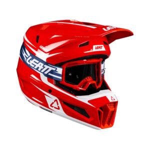 KASK MOTOCYKLOWY Z GOGLAMI LEATT KIT MOTO 3.5 RED XL