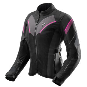KURTKA MOTOCYKLOWA TEKSTYLNA DAMSKA REBELHORN HIFLOW 5 BLACK GREY FLUO PINK