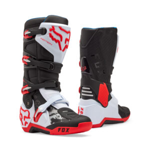 BUTY MOTOCYKLOWE FOX MOTION WHITE FLUO RED 9 (WKŁADKA