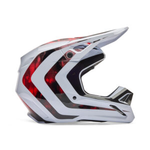 KASK MOTOCYKLOWY FOX V1 KAIROS WHITE FLUO RED