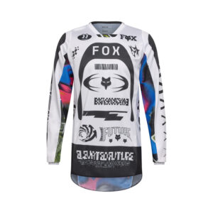 BLUZA MOTOCYKLOWA FOX 180 IMAGE COSMO WHITE BLACK