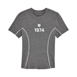 T-SHIRT DAMSKI FOX MOTO-X FITTED HEATHER GRAPHITE