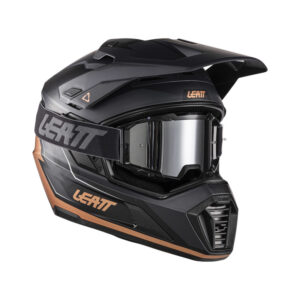 KASK MOTOCYKLOWY Z GOGLAMI LEATT ADV 7.5 BLACK BRONZE L