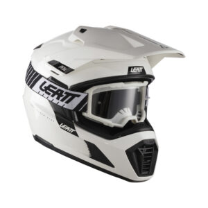KASK MOTOCYKLOWY Z GOGLAMI LEATT ADV 7.5 WHITE M