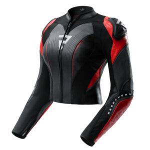 KURTKA MOTOCYKLOWA SKÓRZANA DAMSKA REBELHORN DIVA RS BLACK RED