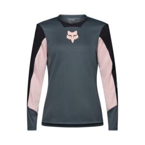 KOSZULKA ROWEROWA Z DŁUGIM RĘKAWEM DAMSKA FOX DEFEND CREATION DEEP COBALT
