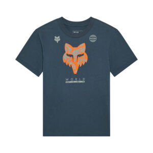 T-SHIRT DAMSKI FOX IMAGE PRINT DEEP COBALT