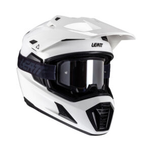 KASK MOTOCYKLOWY Z GOGLAMI LEATT KIT ADV 8.5 WHITE L